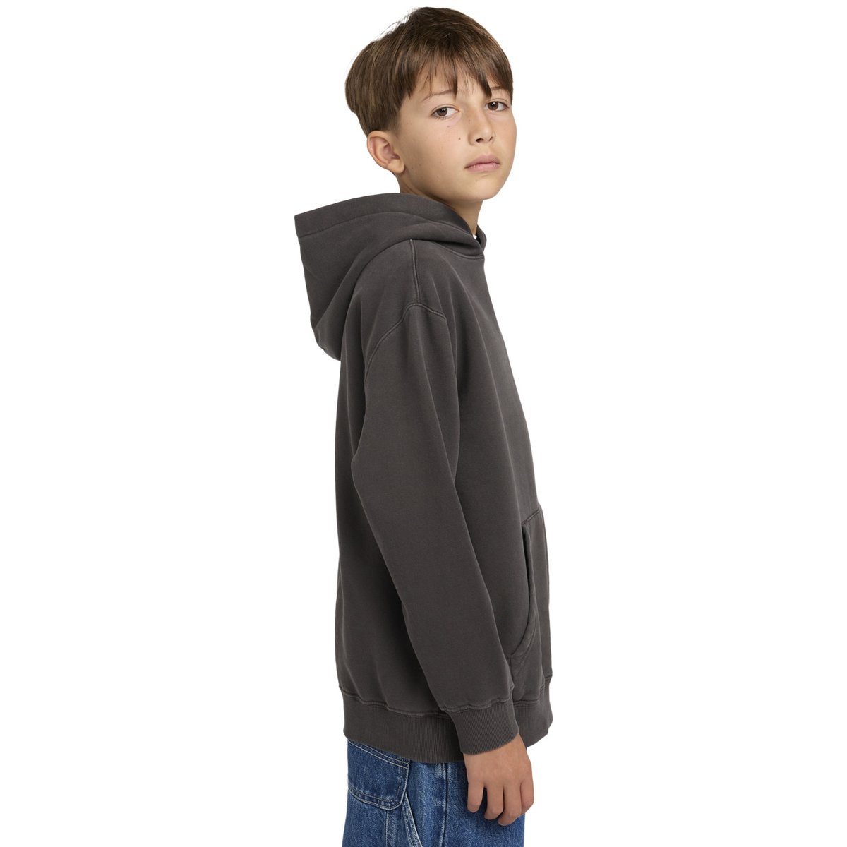Sweat à capuche LOWCASE PIGMENT PO Y noir off black, ELEMENT