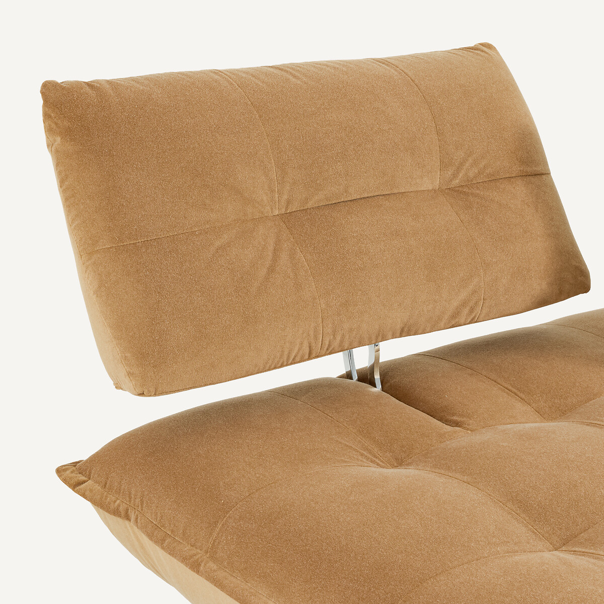 Banquette modulable en velours de lin, KAORI caramel, AM.PM