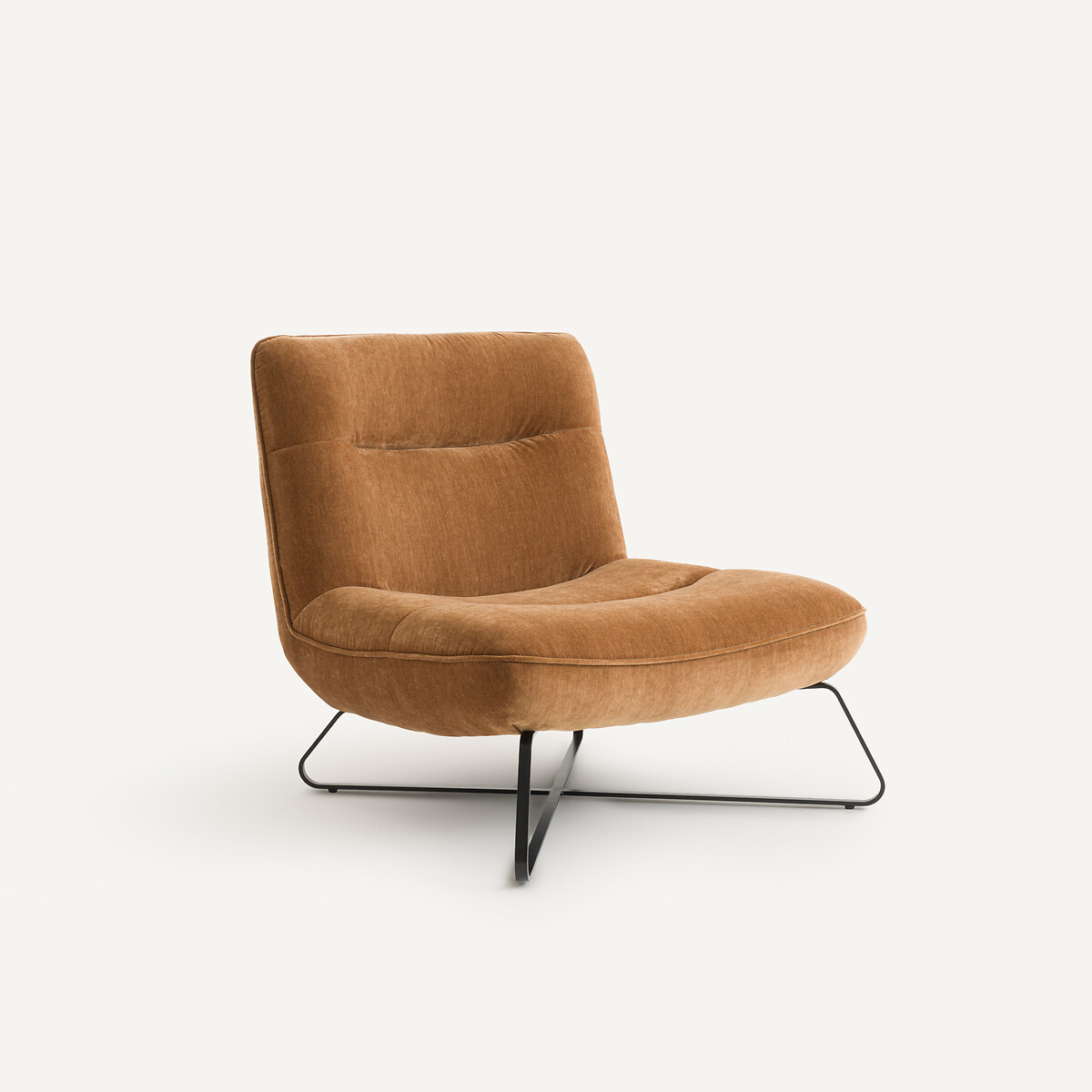 Sillón de terciopelo, HELMA caramelo, AM.PM