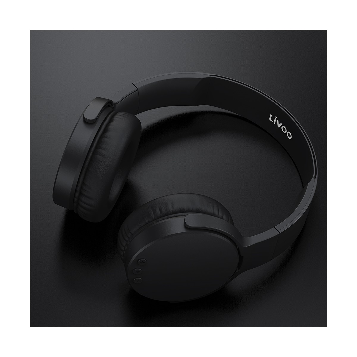 Casque compatible Bluetooth® noir, LIVOO