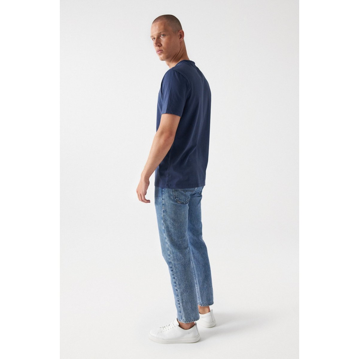T-SHIRT AVEC LOGO bleu foncé, SALSA JEANS
