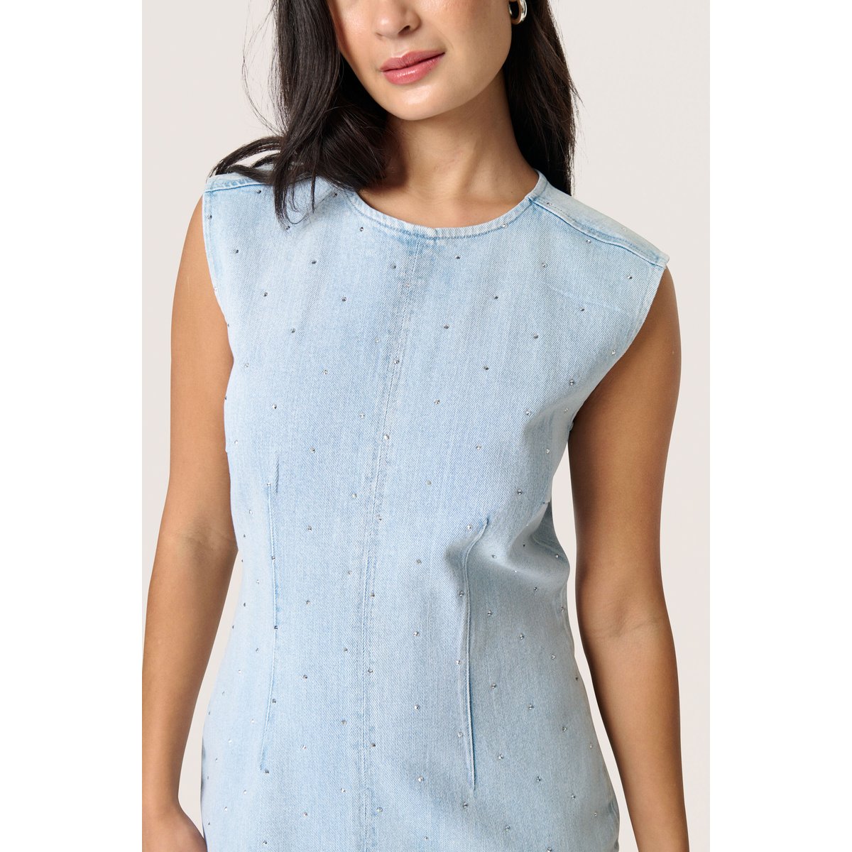 Robe bleu denim, SOAKED IN LUXURY
