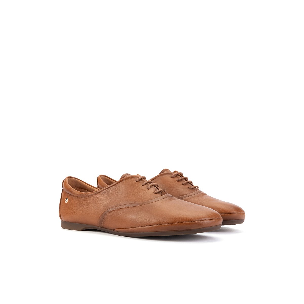 Chaussures plates cuir Carmona brandy, PIKOLINOS