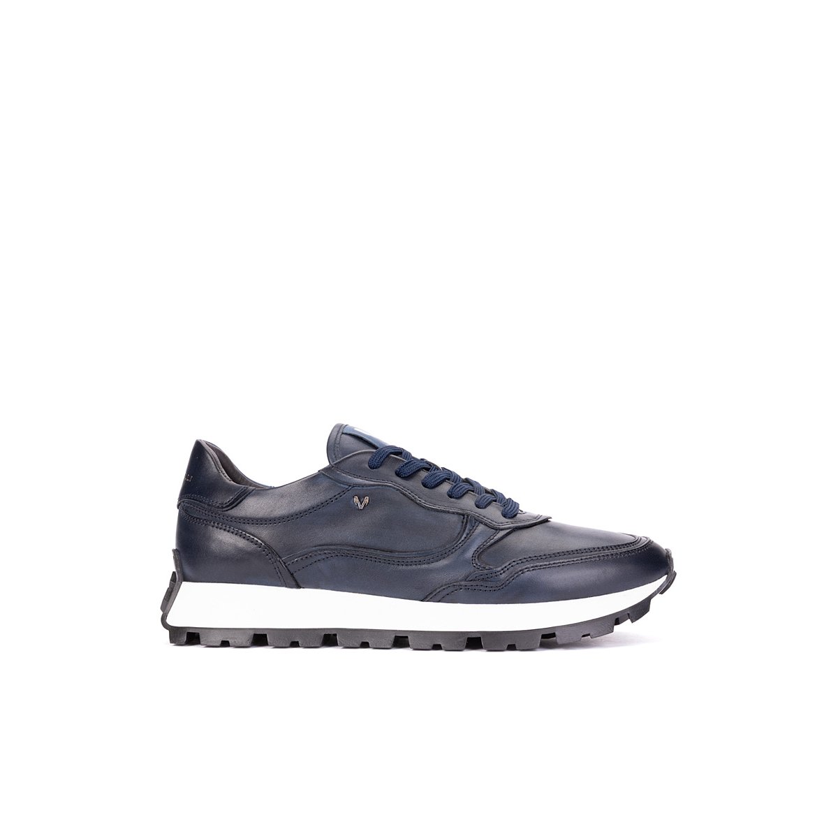 Baskets cuir Parkway blue, MARTINELLI