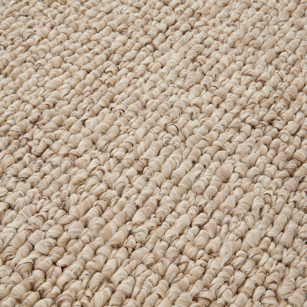 Tapis, grosse bouclette effet moquette, CURL beige, LA REDOUTE INTERIEURS
