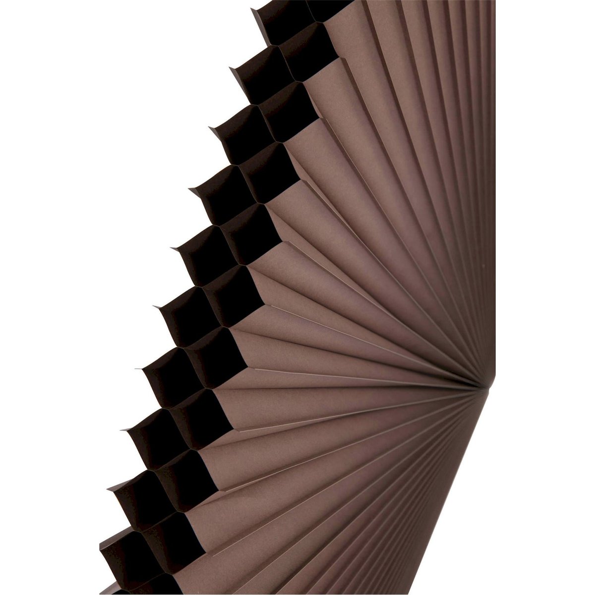 Cloison pliable en papier marron foncé, RECOLLECTION