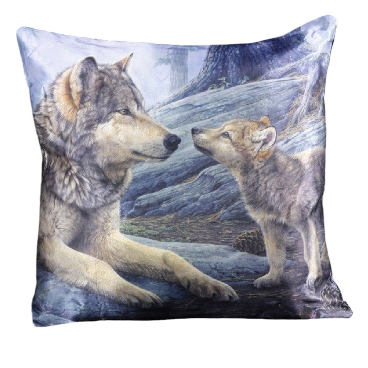 Coussin les freres loup bleu, EDEN