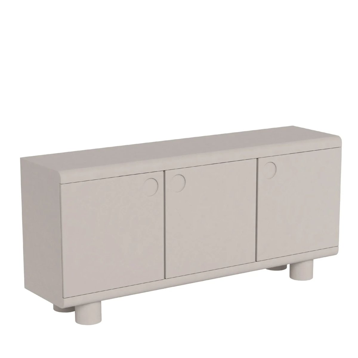 Buffet bas design 3 portes gris L160 - MAGDA gris, HELLIN, DEPUIS 1862