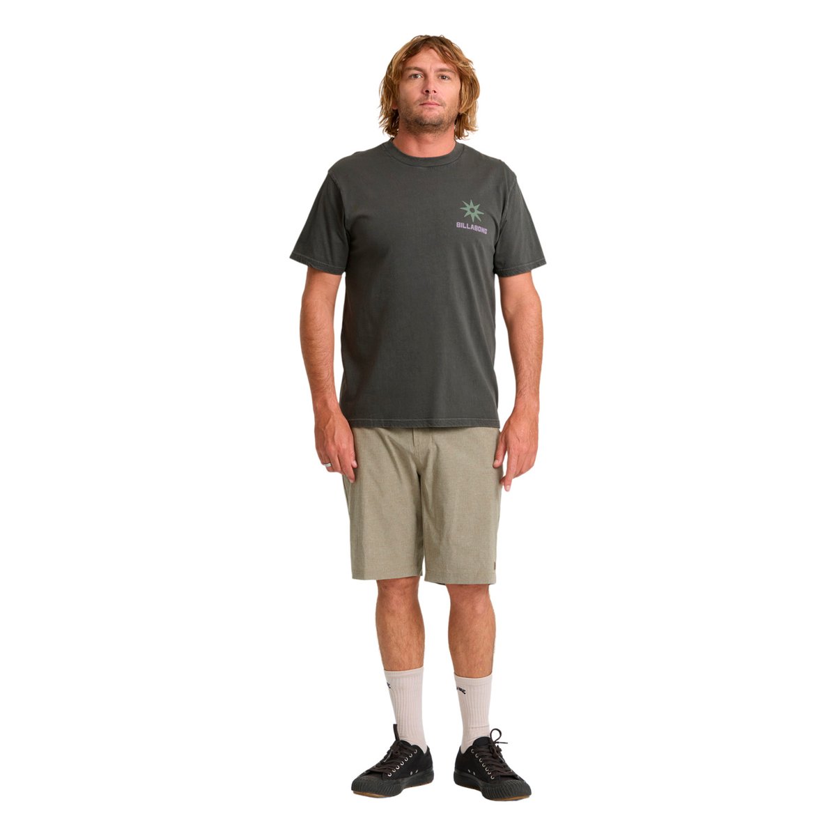 T shirt manches courtes RAKE PREMIUM marron raven, BILLABONG