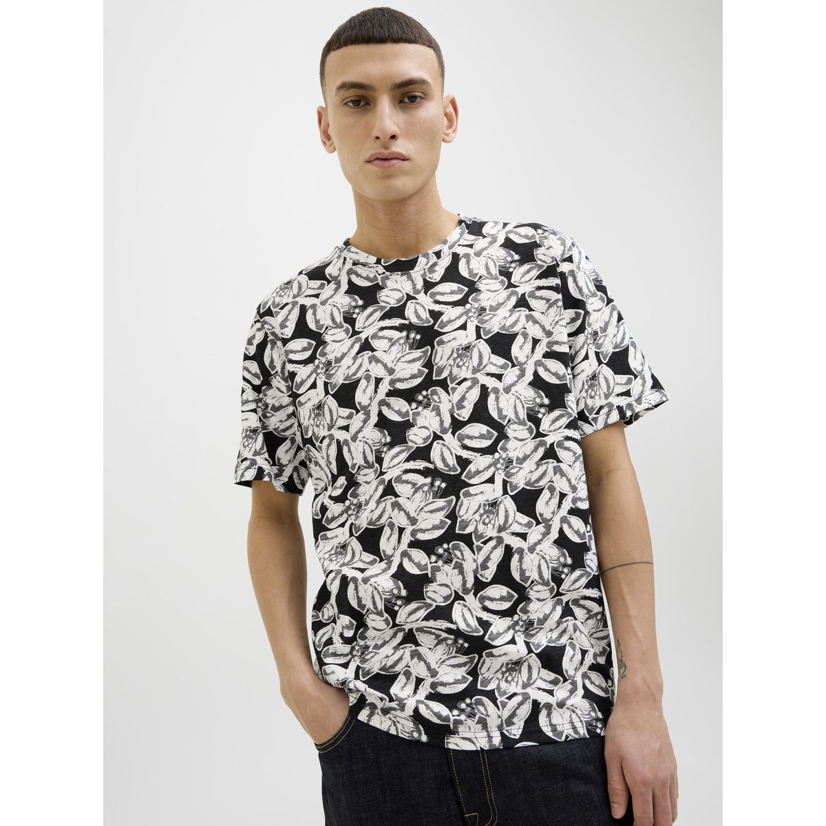 T-Shirt noire - black, JACK & JONES