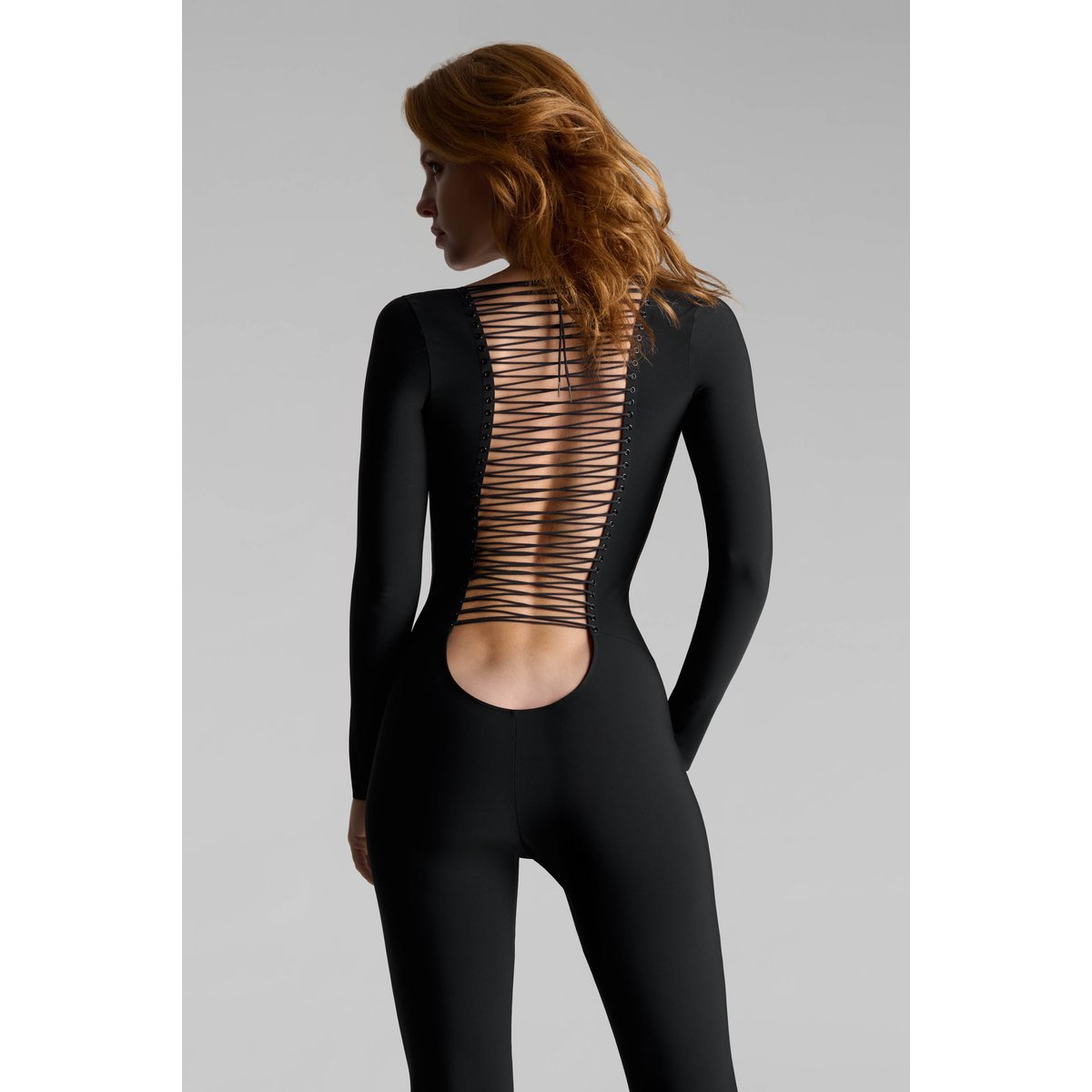 Catsuit dos nu NUIT INFINIE noir, MAISON CLOSE