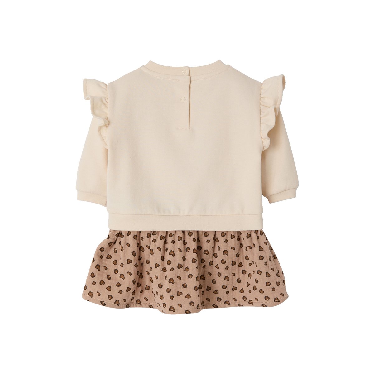 Robe manches longues vanille, VERTBAUDET