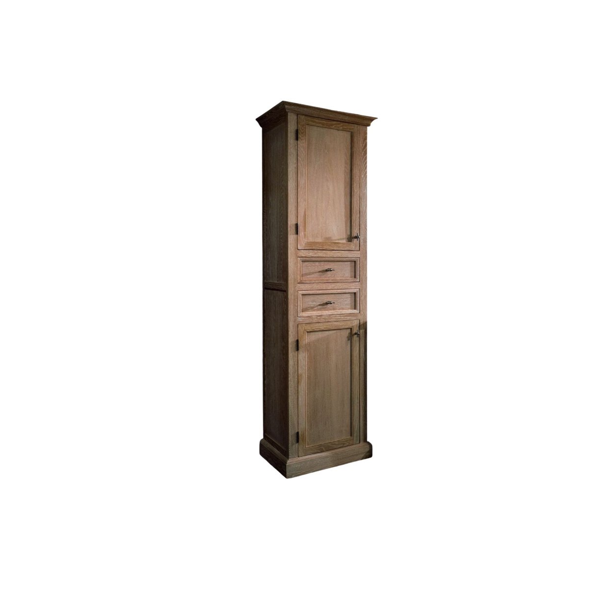 Meuble de salle de bain double vasque + 1 colonne G (ensemble) - VERONE bois clair, HELLIN, DEPUIS 1862