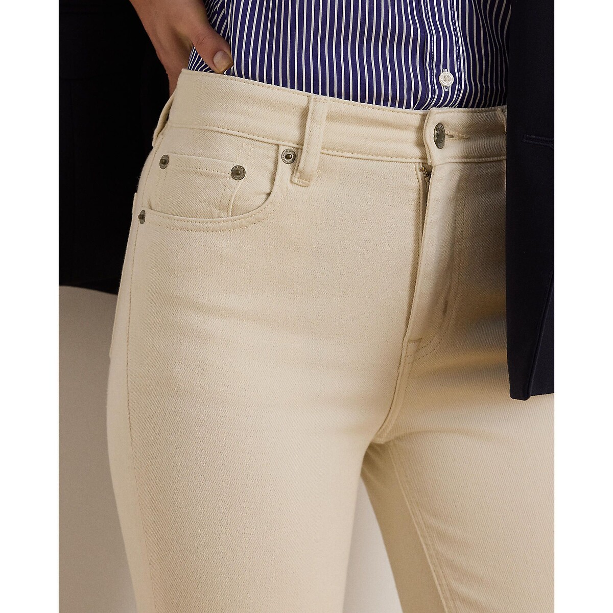 High Waist Bootcut Jeans ecru , LAUREN RALPH LAUREN
