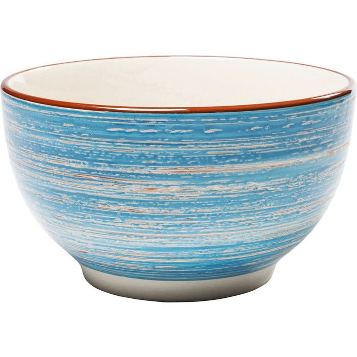 Lot de 4 bols 14cm, SWIRL bleu, KARE DESIGN