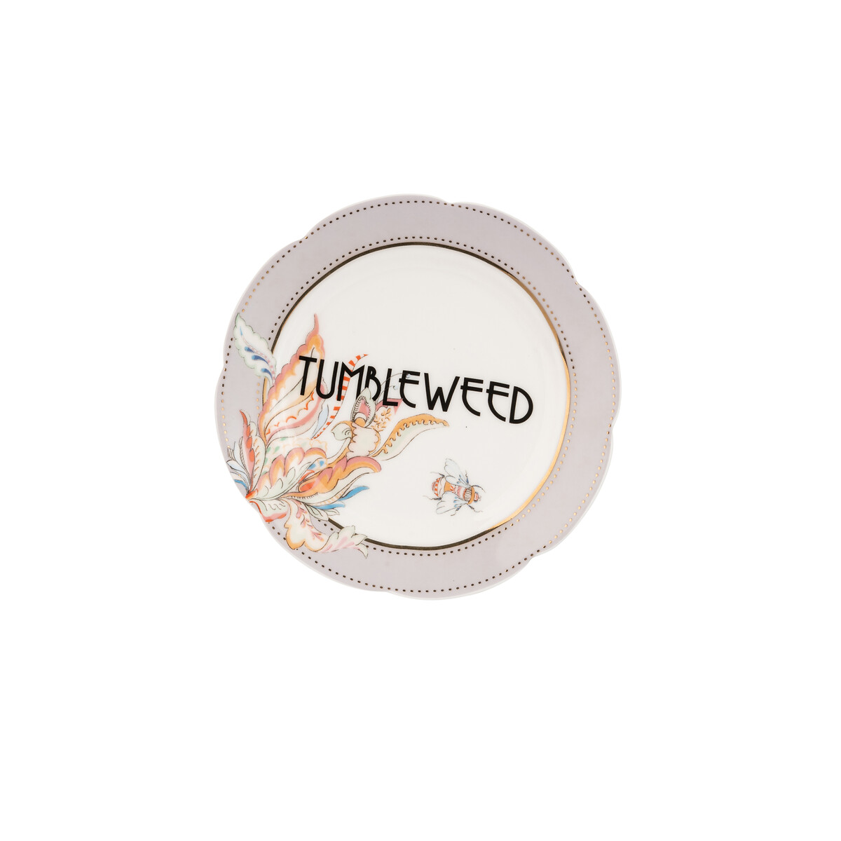 Set of 4 16cm Floral Tea Plates multi-coloured, YVONNE ELLEN