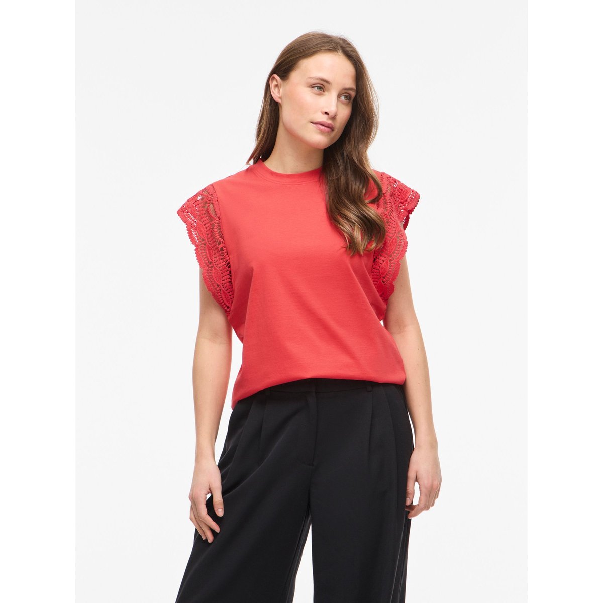 Top Sans Manches rouge - hibiscus1, VILA