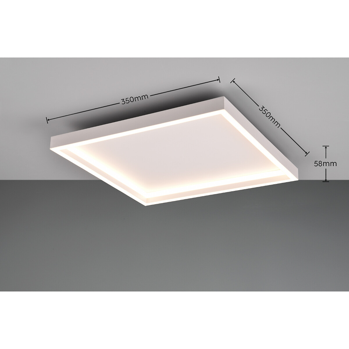 Candeeiro de teto Rotonda, TRIO Lighting branco, TRIO LIGHTING