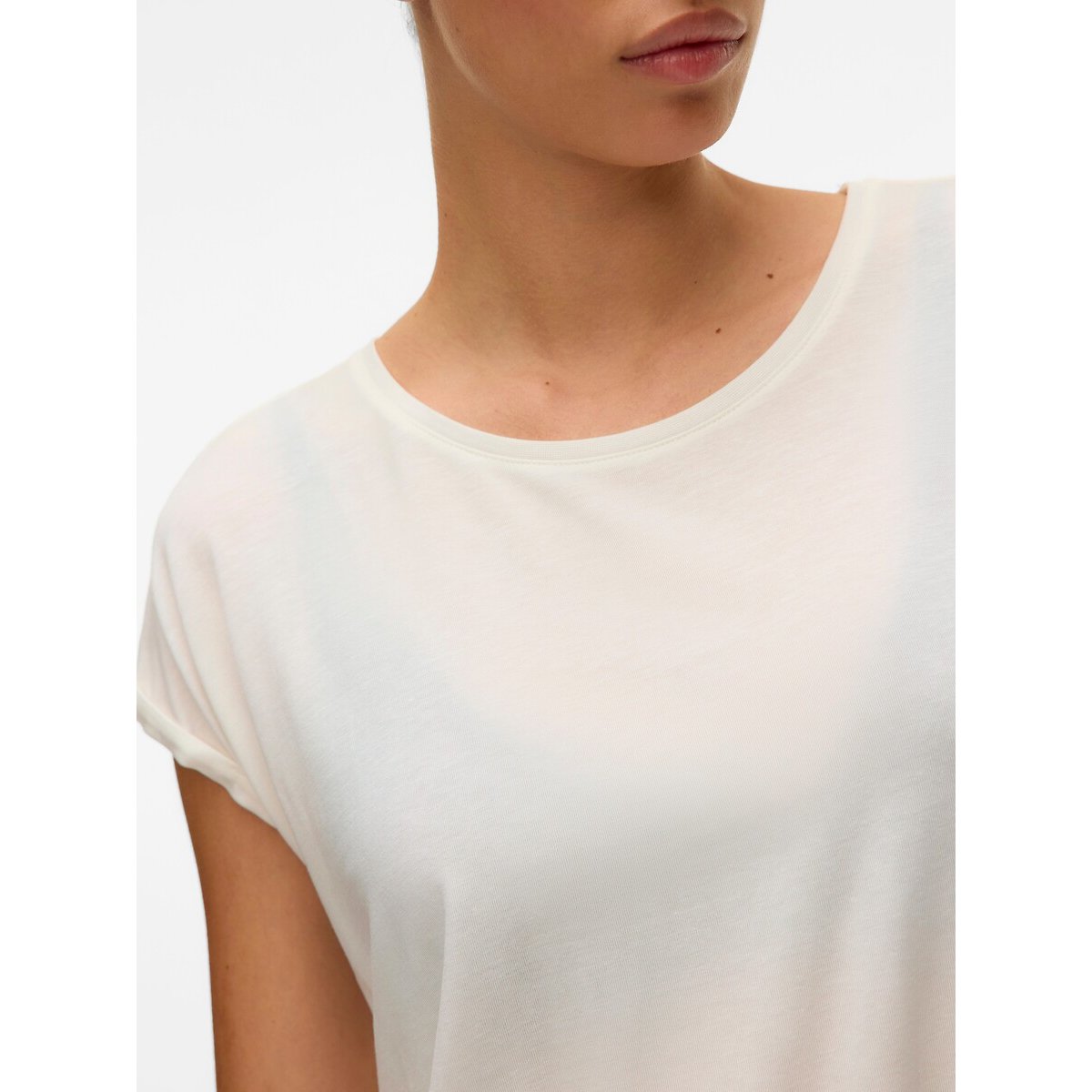 T-shirt a maniche corte bianco, VERO MODA
