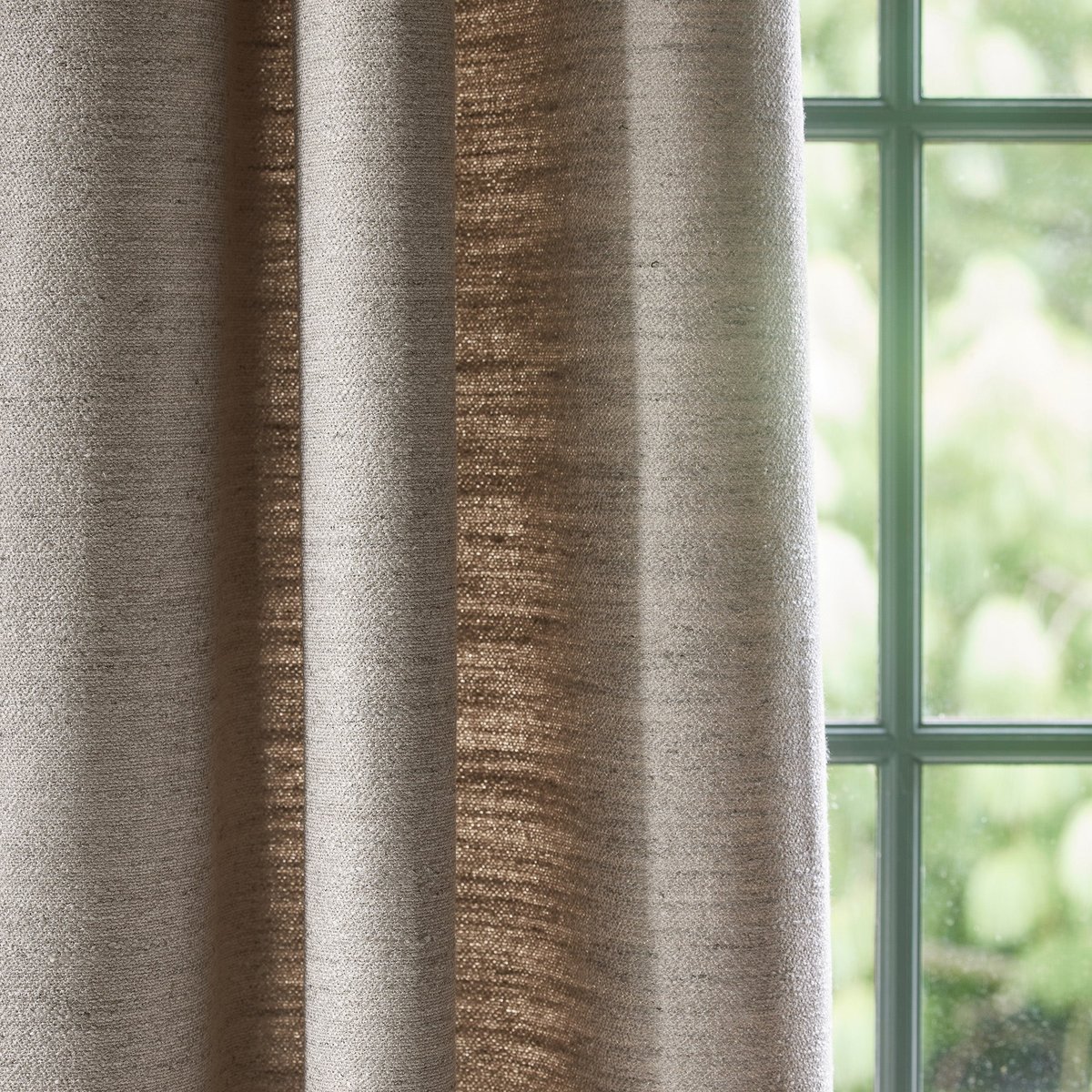 Rideau À Galon Fronceur en Jacquard texturé ORSSO calcaire, MADURA