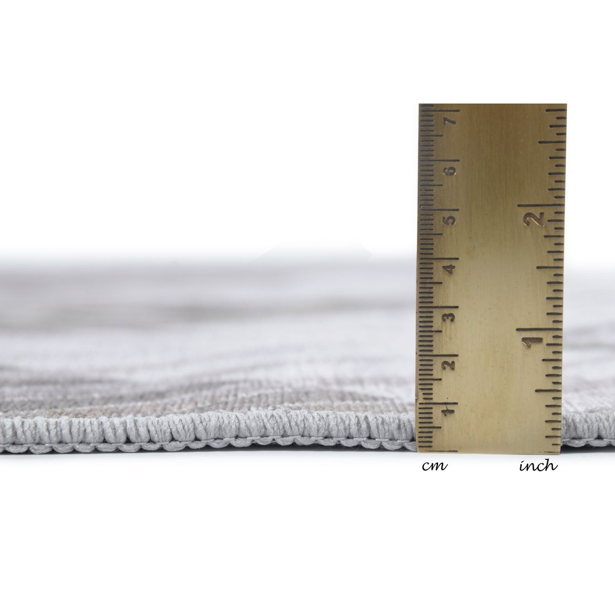 Tapis imprimé Serena, aspect cuir, plat beige, GINO FALCONE