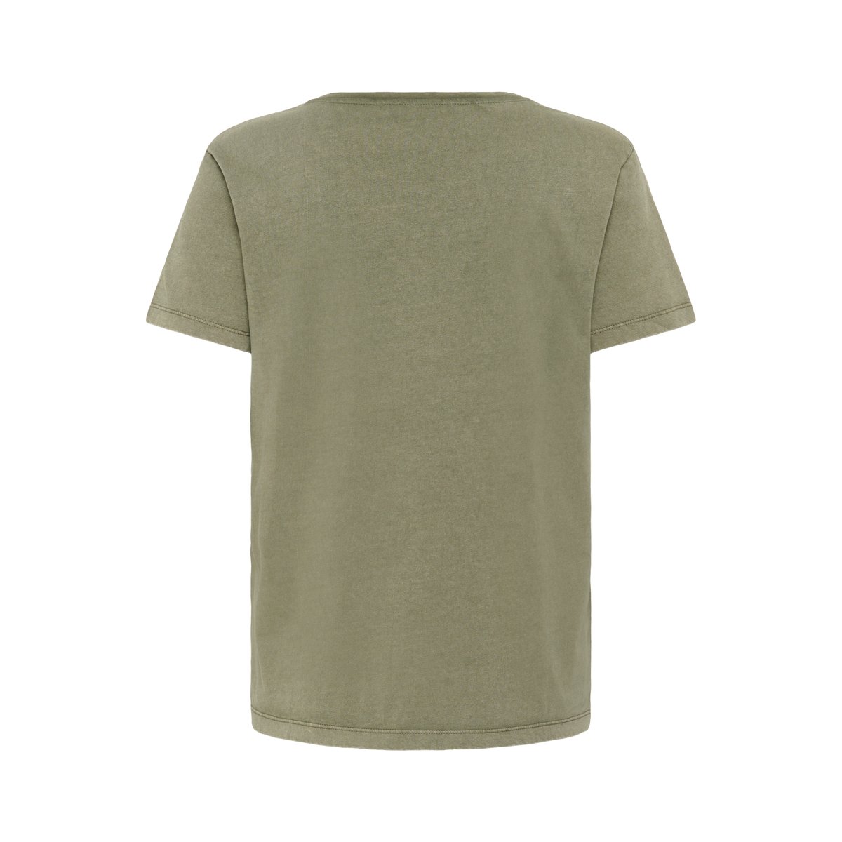 T-shirt à manches courtes vert mulled basil w. bleached birds, CREAM