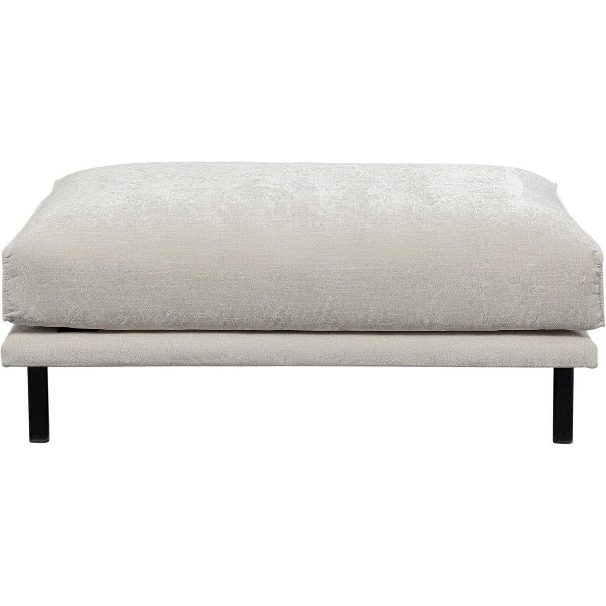 Repose-pieds en polyester, EDNA beige, KARE DESIGN