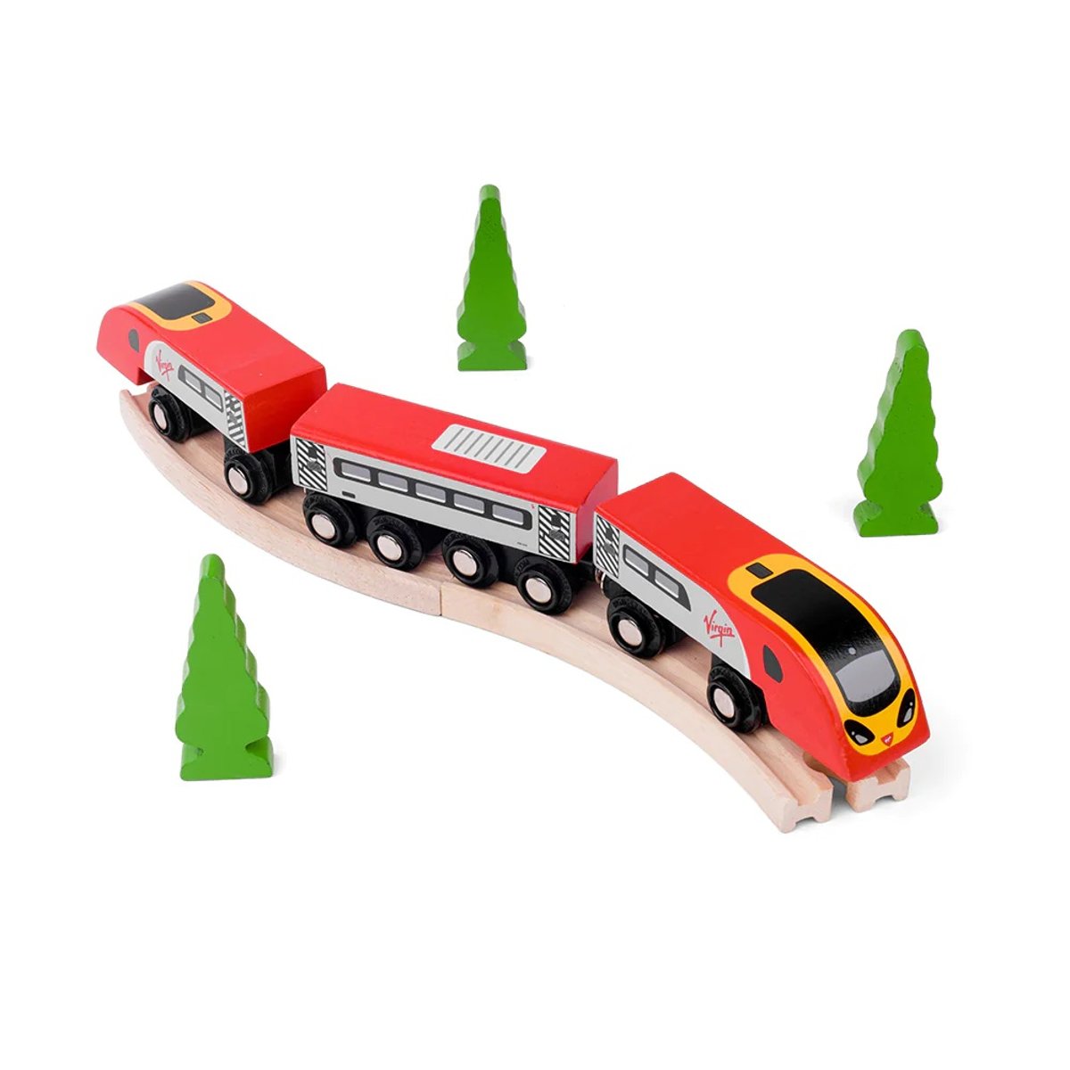 Train Virgin Pendolino rouge, BIGJIGS