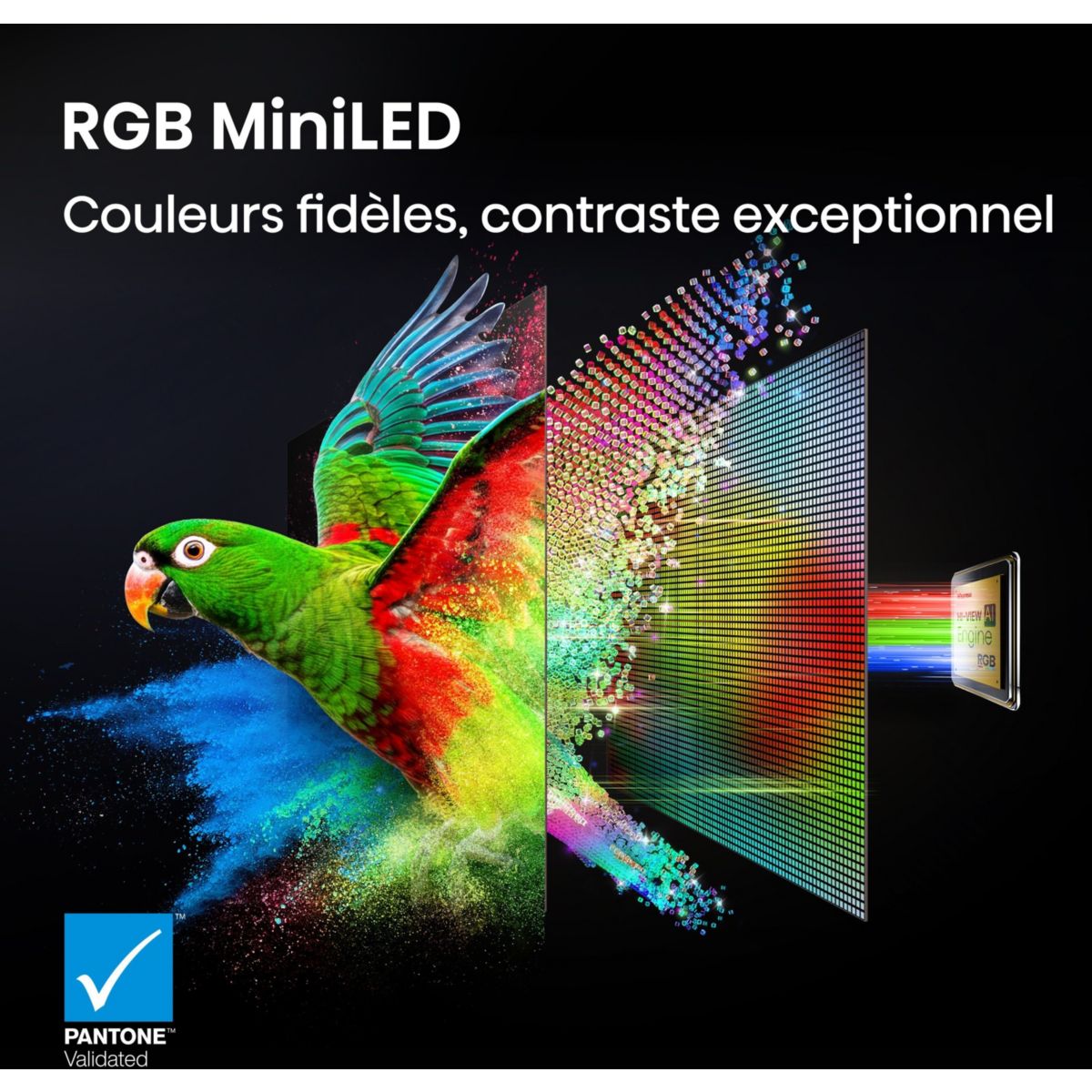 TV RGB 85UR9S (2026) 85" (215 cm) couleur unique, HISENSE