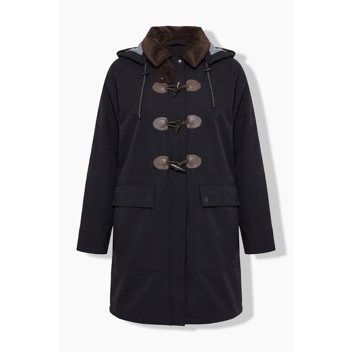 Duffel-coat HYPRAR noir, ULLA POPKEN