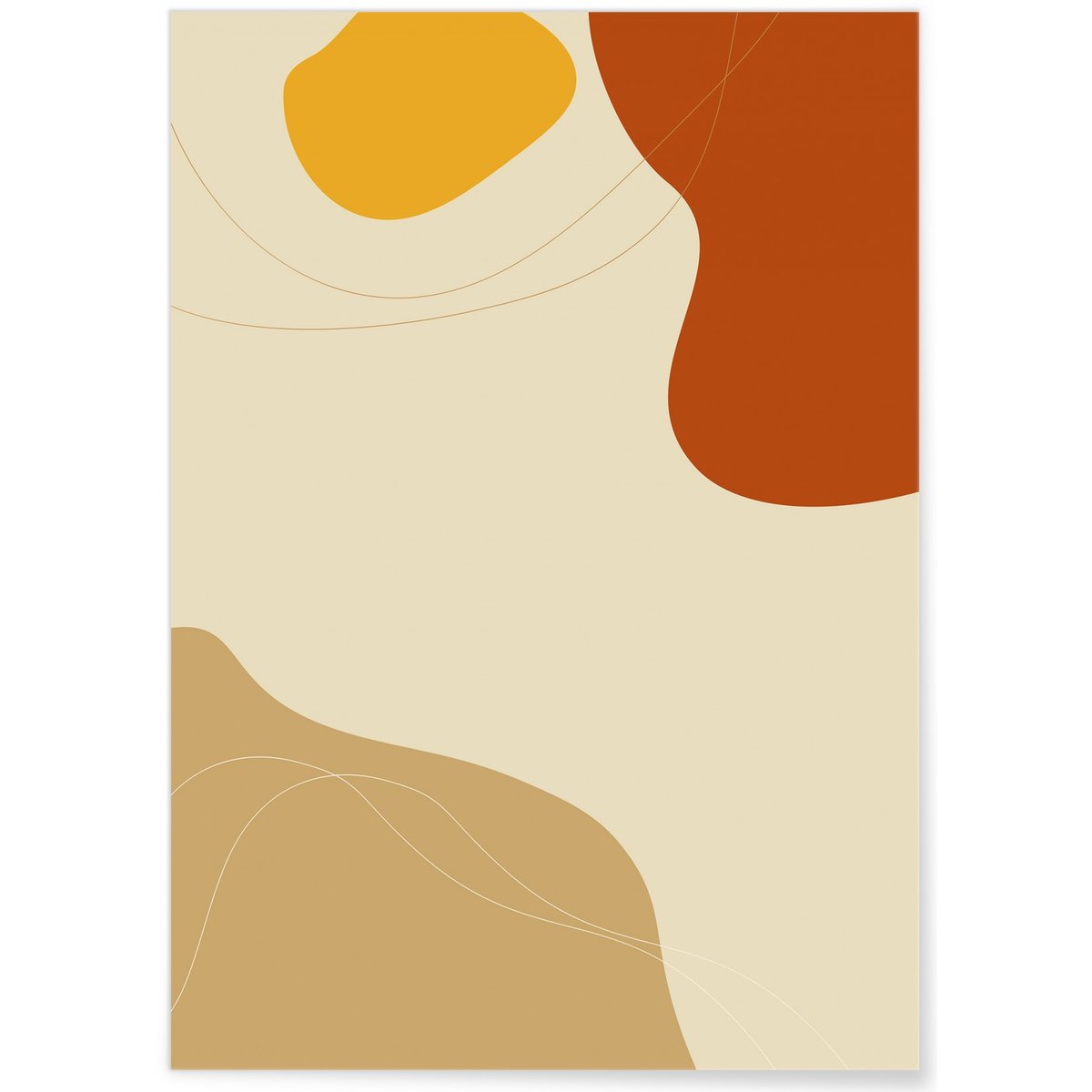 Affiche Abstract Background 5 blanc, L'AFFICHERIE