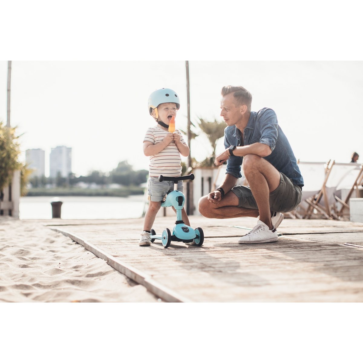 Casque pour enfant taille S citron, SCOOT AND RIDE