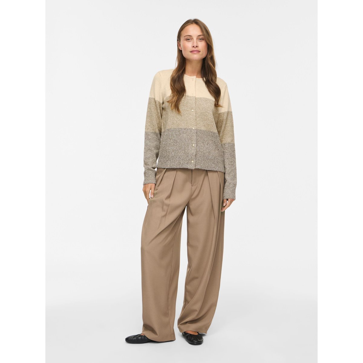 Cardigan En Maille gris - birch1, VILA