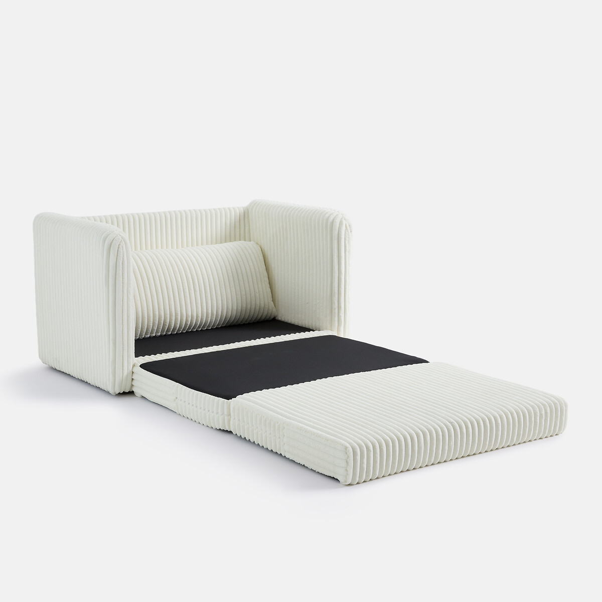 Banquette-lit velours grosses côtes XL, Hazel ecru, LA REDOUTE INTERIEURS