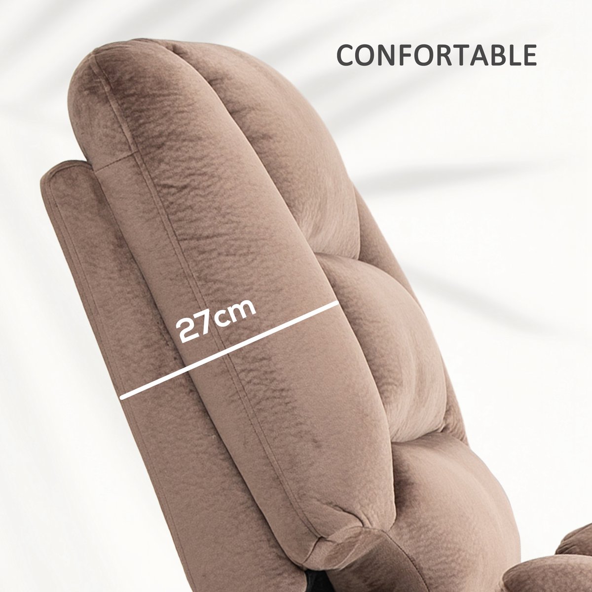Fauteuil releveur multifonctionnel Polyester marron, HOMCOM