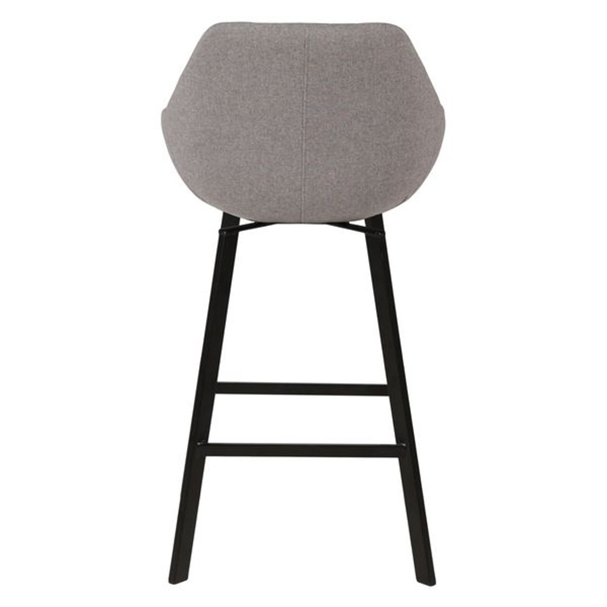 Chaise de bar pivotante marron gris clair, ZAGO