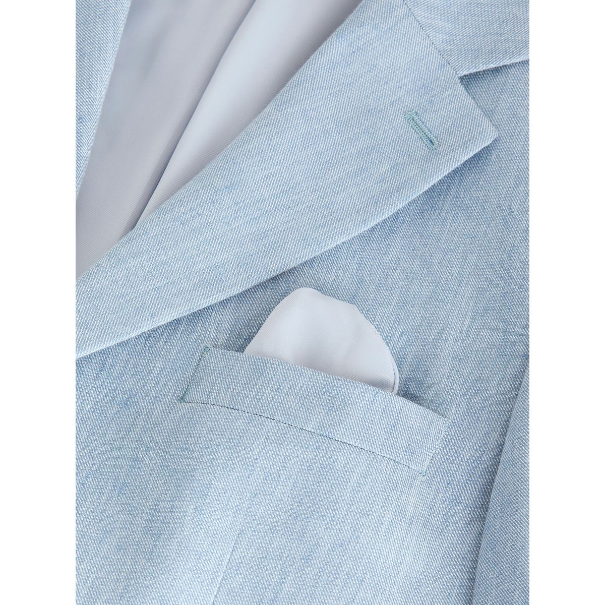 Veste costume lin stretch motionflex slim bleu clair, NEXT