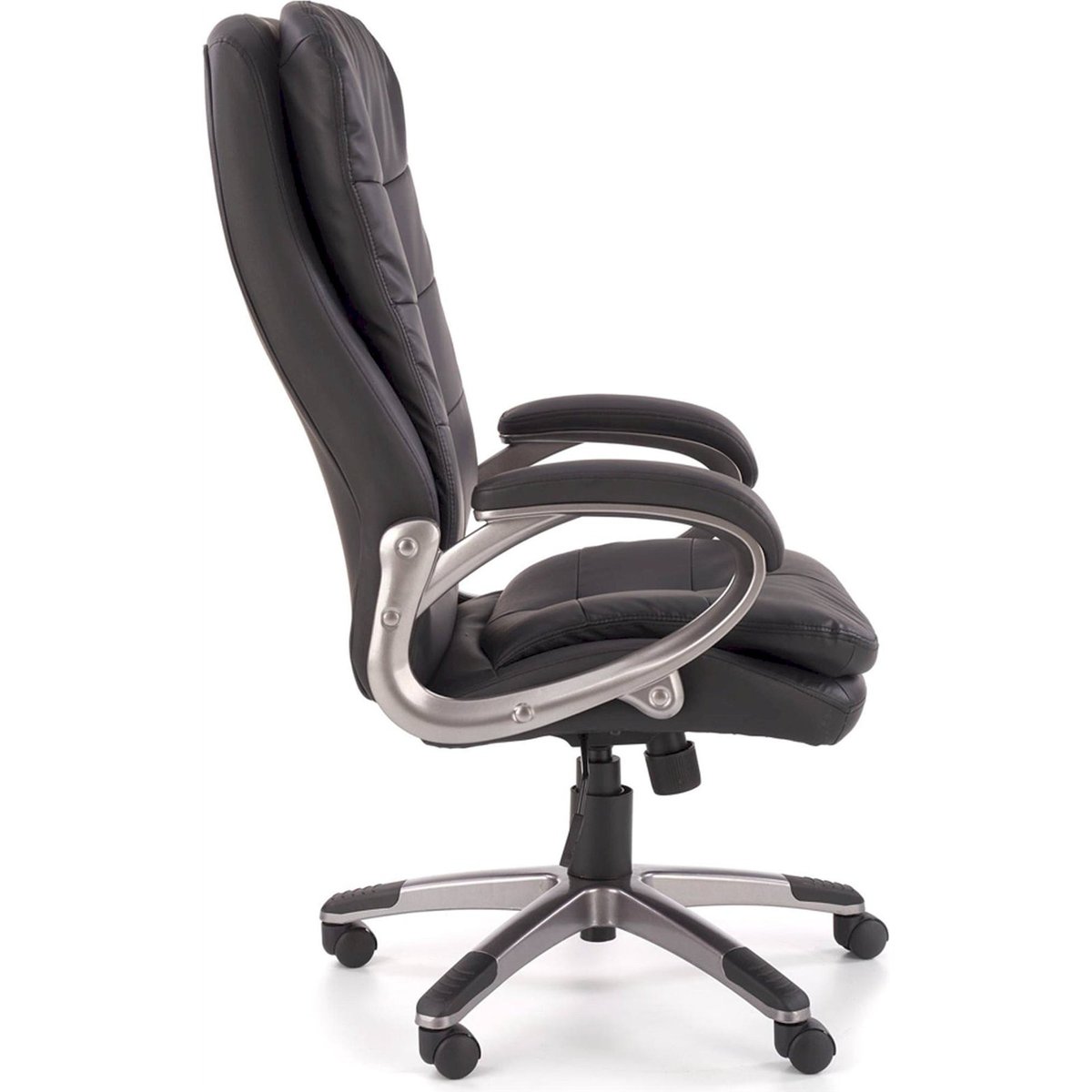 Fauteuil de bureau à roulettes REFEEBLED noir et argent, RECOLLECTION