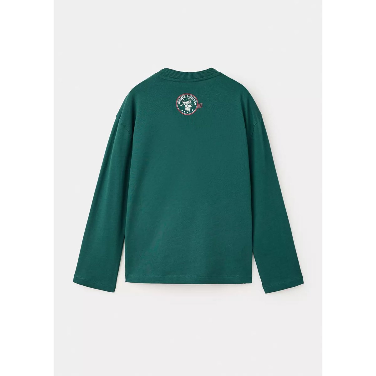 T-shirt en coton imprimé vert foncé, MANGO KIDS