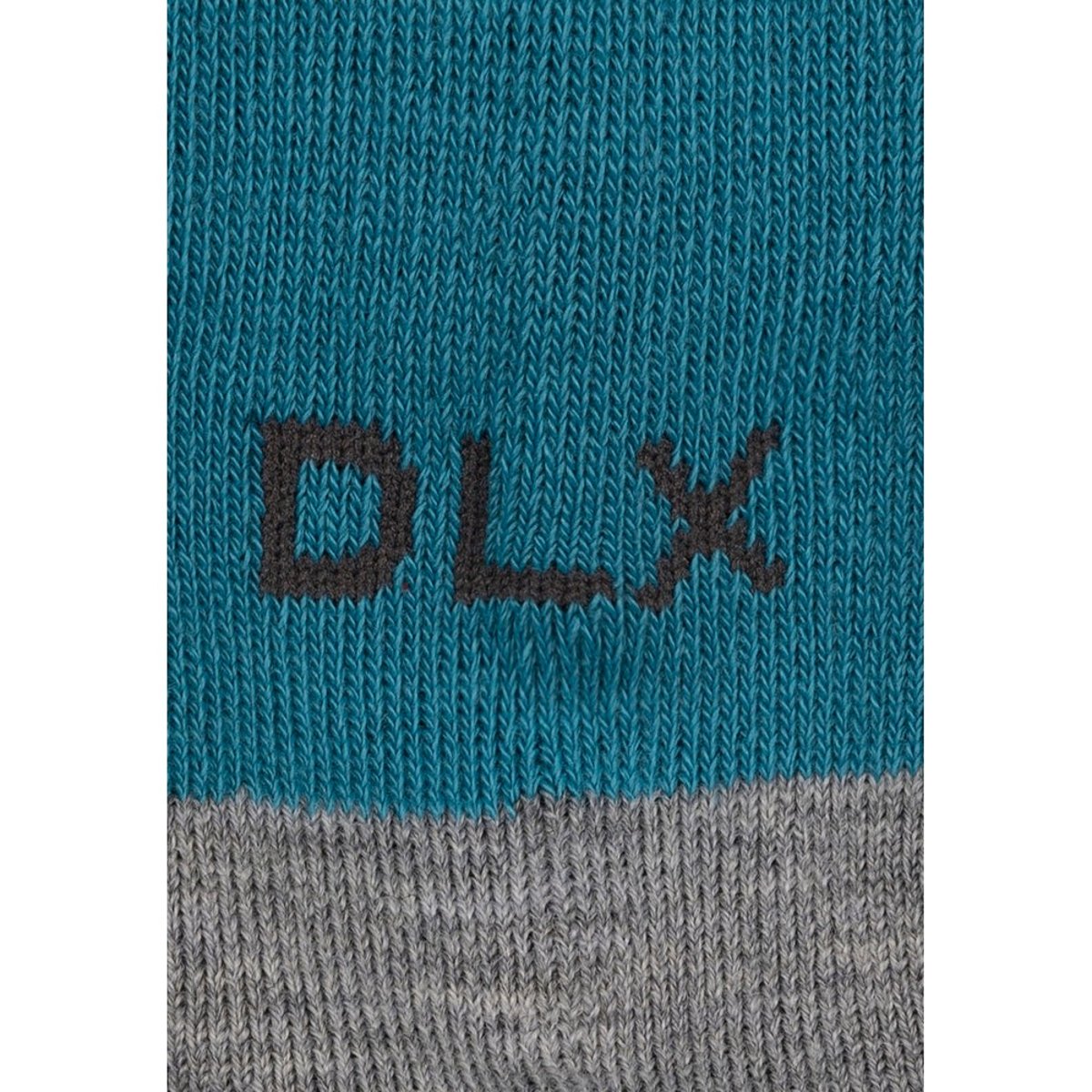 Chaussettes de ski motif/style rayures ICY noir / bleu sarcelle, TRESPASS