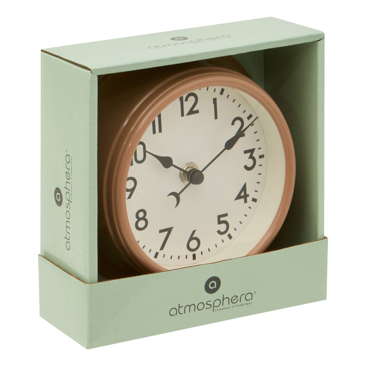Horloge Hory D15cm blanc, ATMOSPHERA