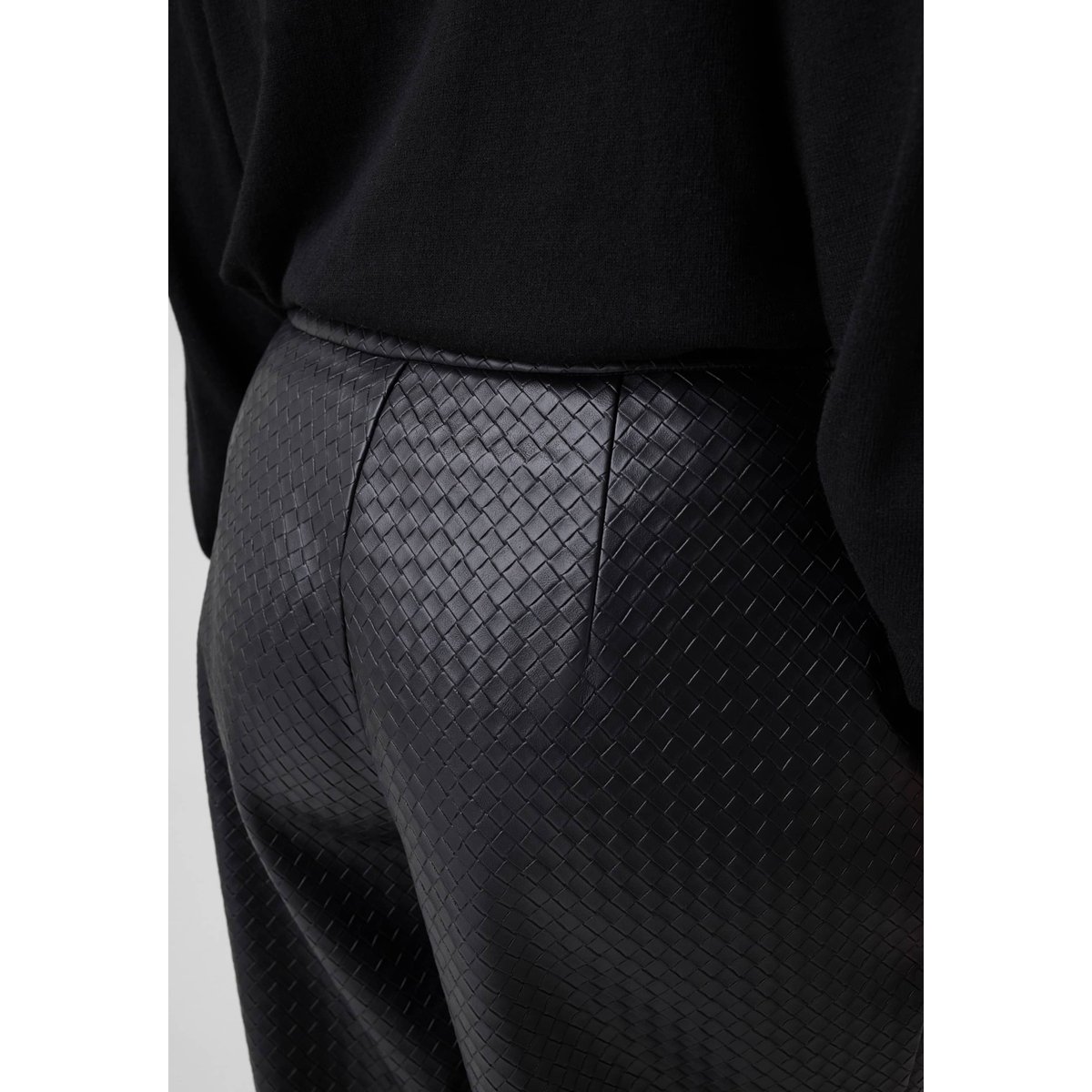 Pantalon En Simili Cuir noir, GUESS