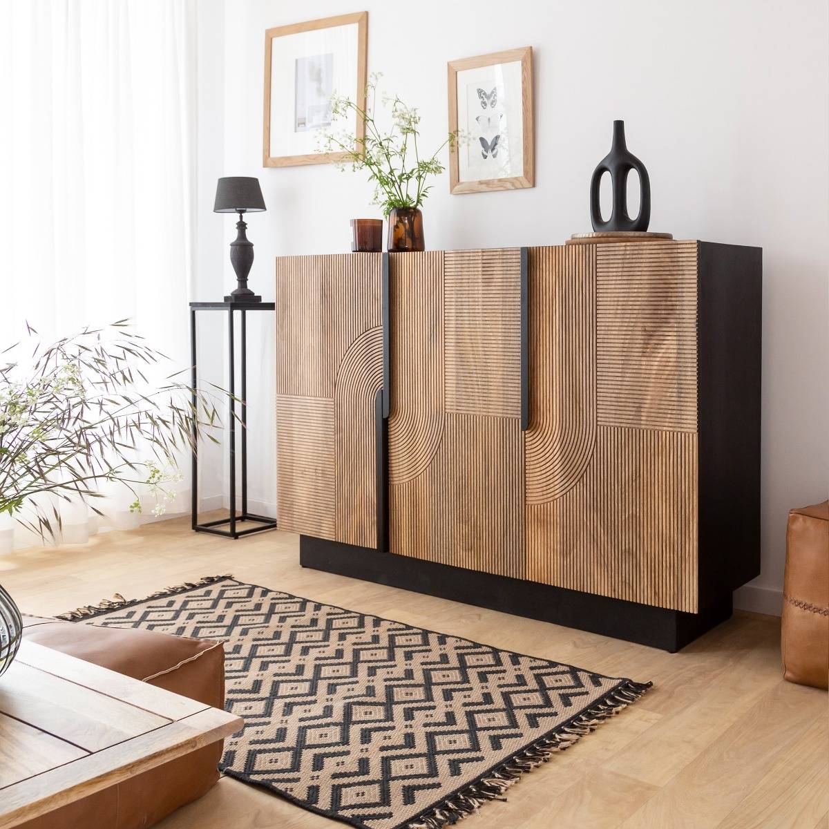 Buffet en bois de manguier GALLIANCE bois clair, MADE IN MEUBLES