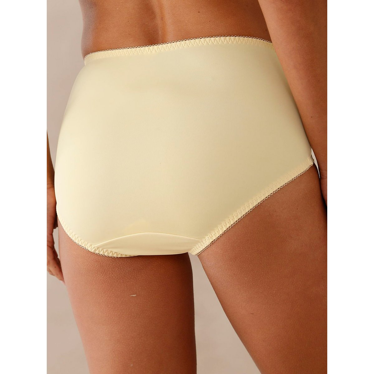 Culotte maxi effet ventre plat, lot de 2 jaune + blanc, DAXON