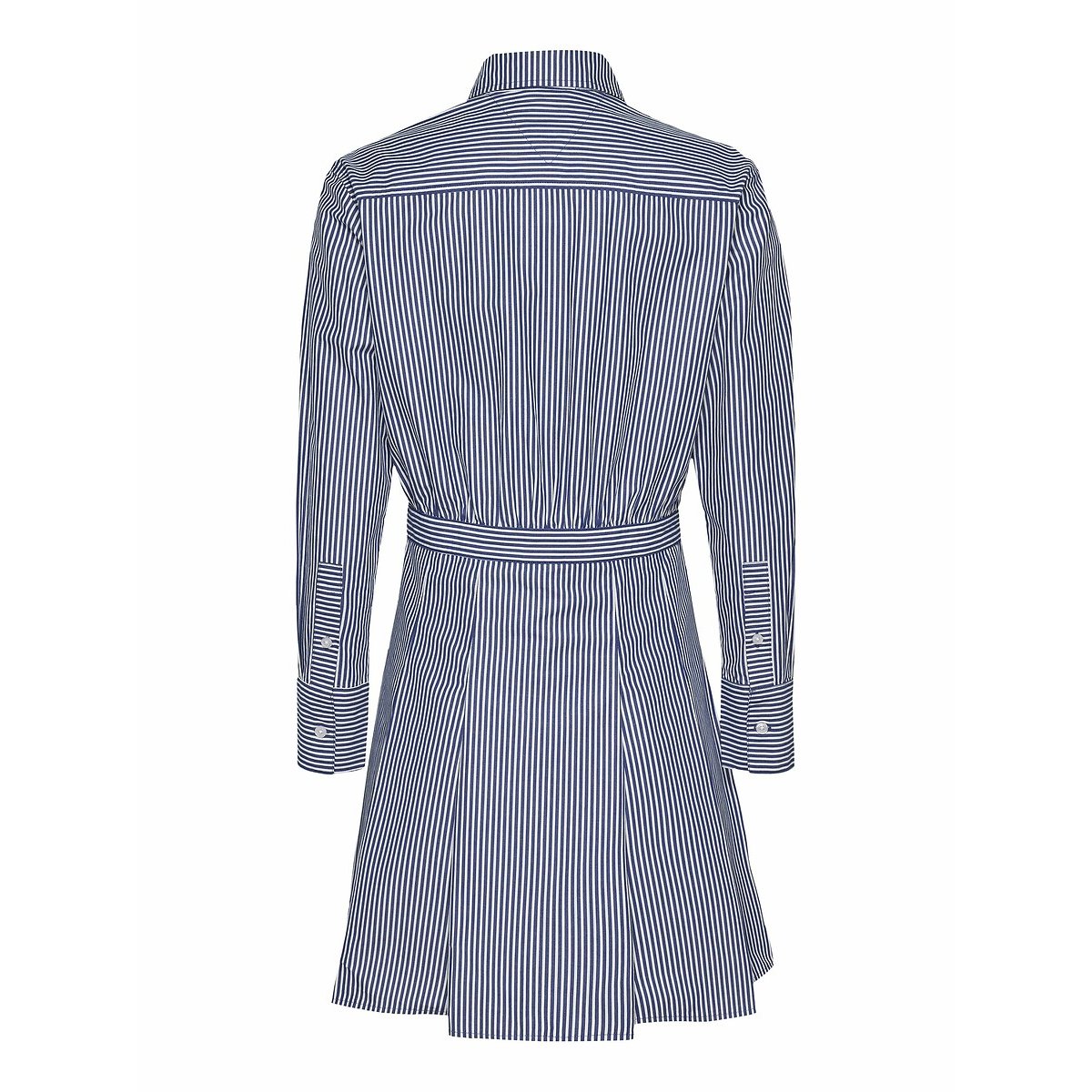 Gestreiftes Hemdblusenkleid blau, TOMMY JEANS