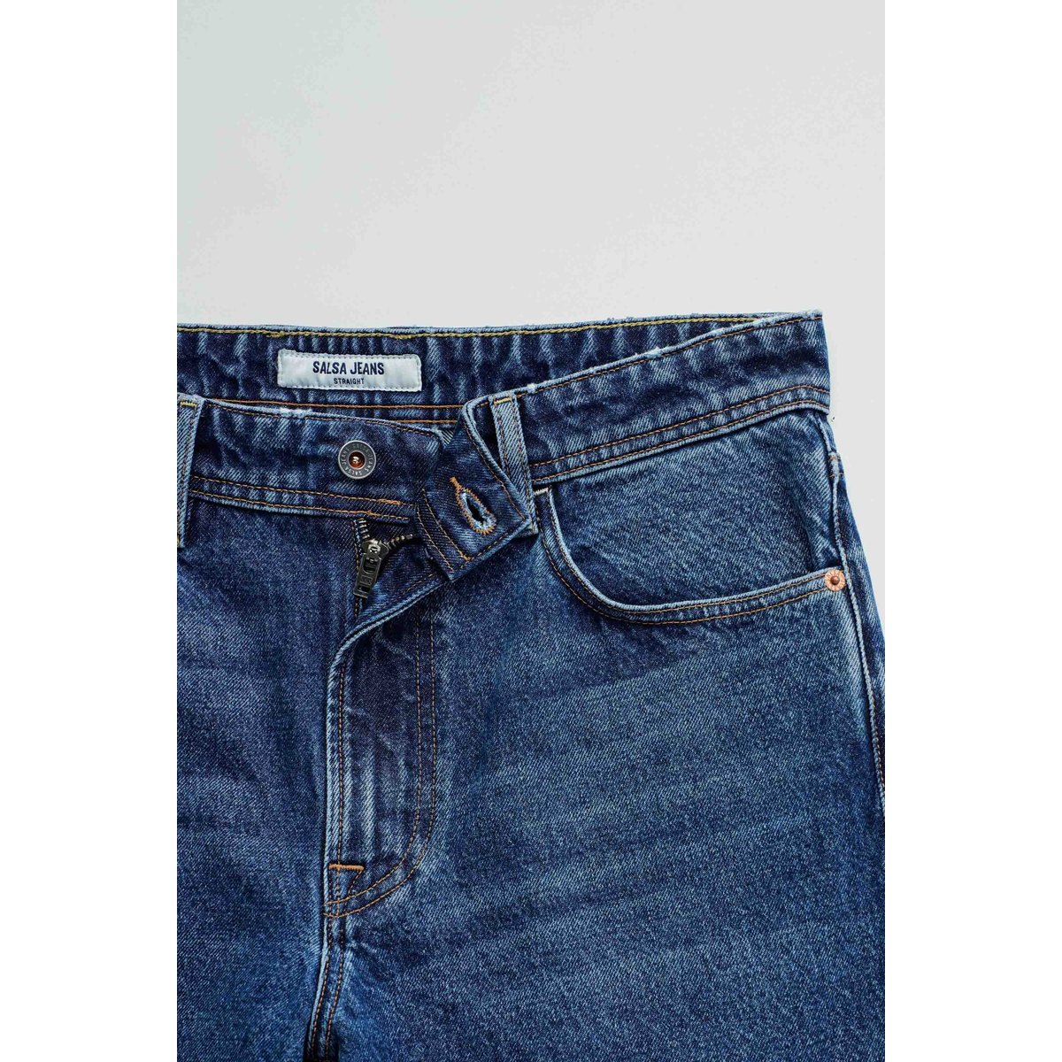 JEAN STRAIGHT FIT bleu denim, SALSA JEANS