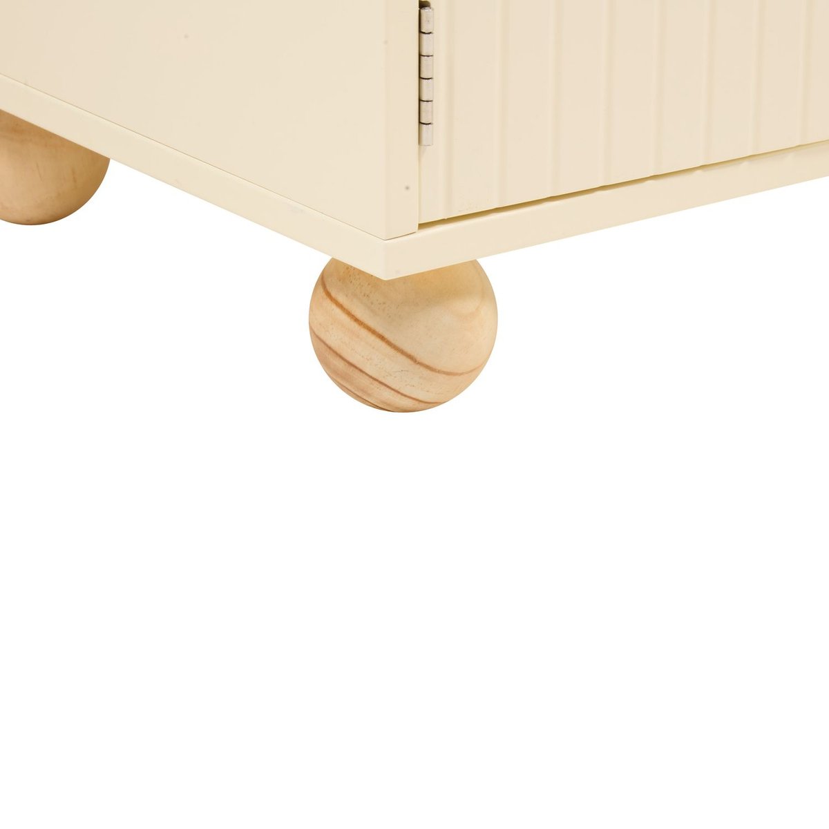 Bibliothèque enfant 2 portes niche ouverte BOULI beige, ATMOSPHERA FOR KIDS