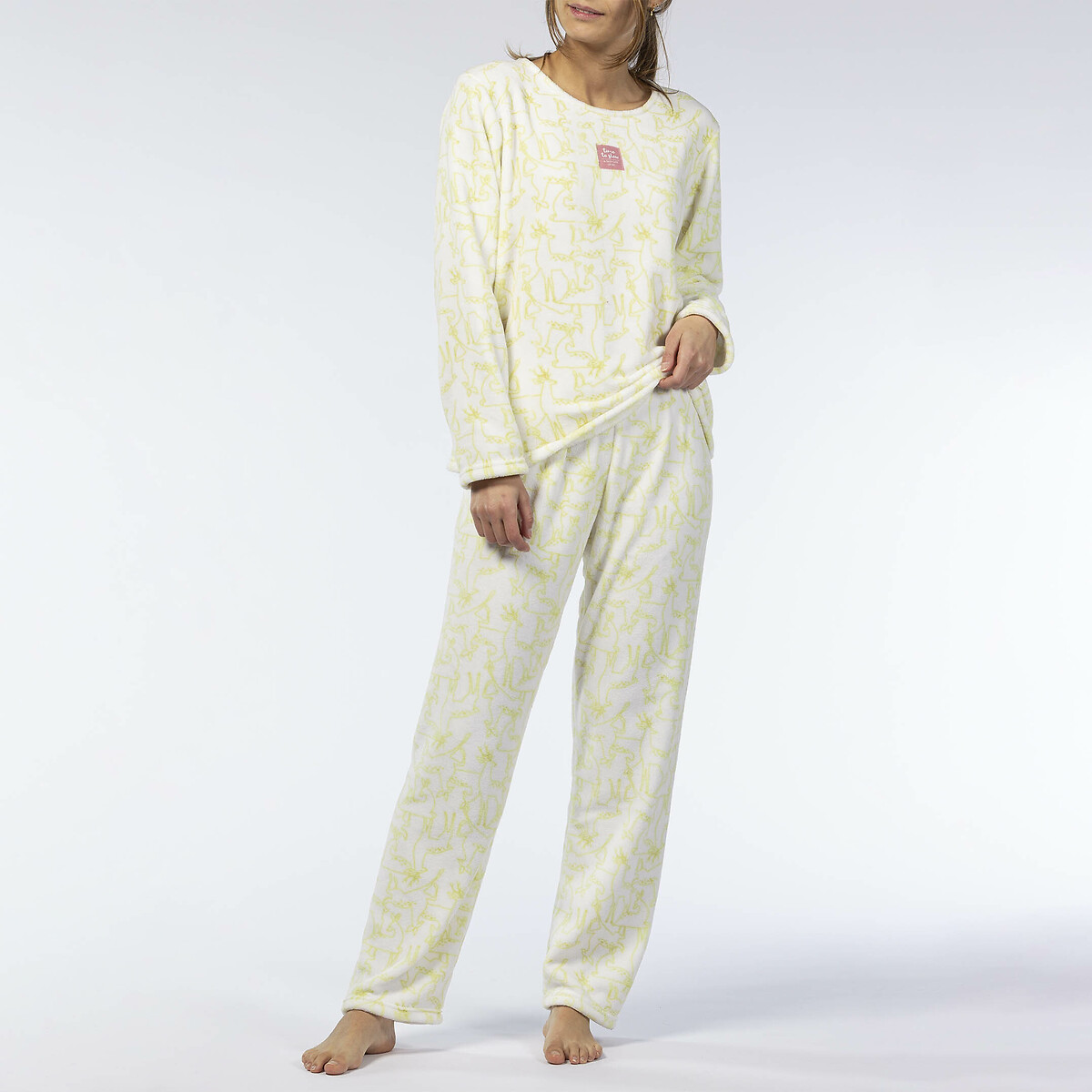 Ultra Soft Pyjamas with Long Sleeves light green, MELISSA BROWN
