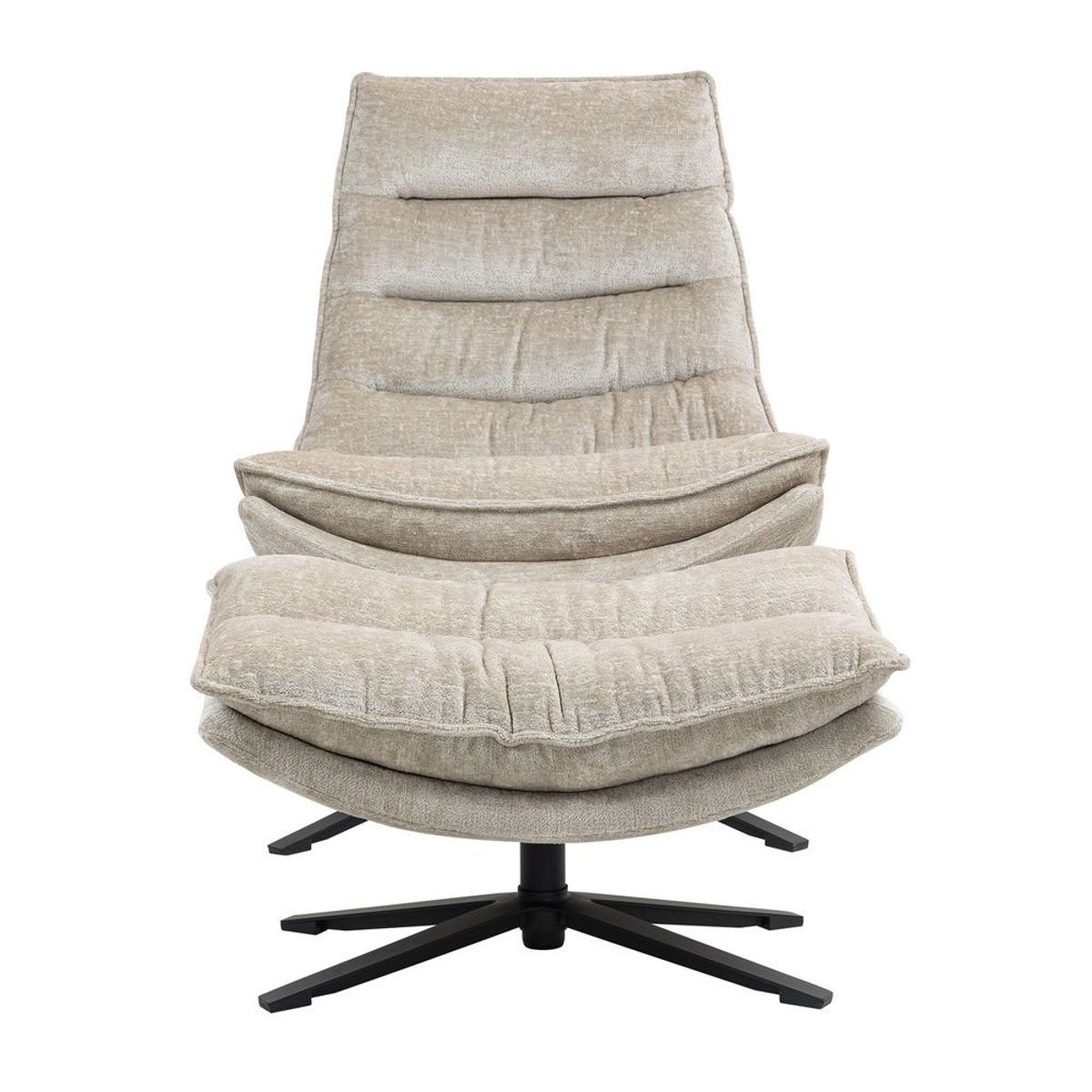 Fauteuil pivotant beige, ZAGO