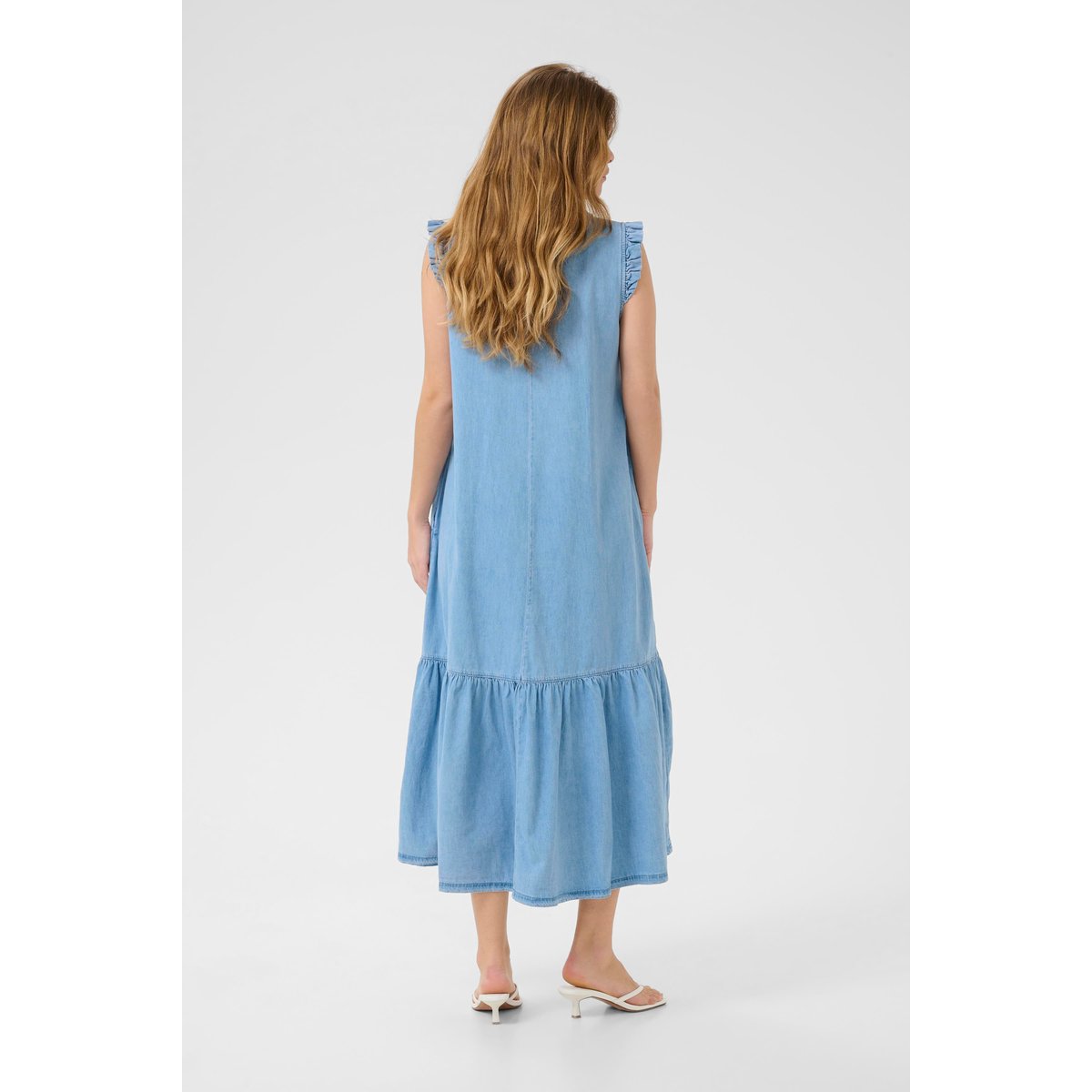 Denim dress bleu clair lavé, CULTURE
